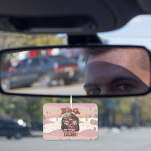 Alien BBQ Cow Abduction Joke Car Air Freshener