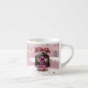 Alien BBQ Cow Abduction Joke Espresso Cup