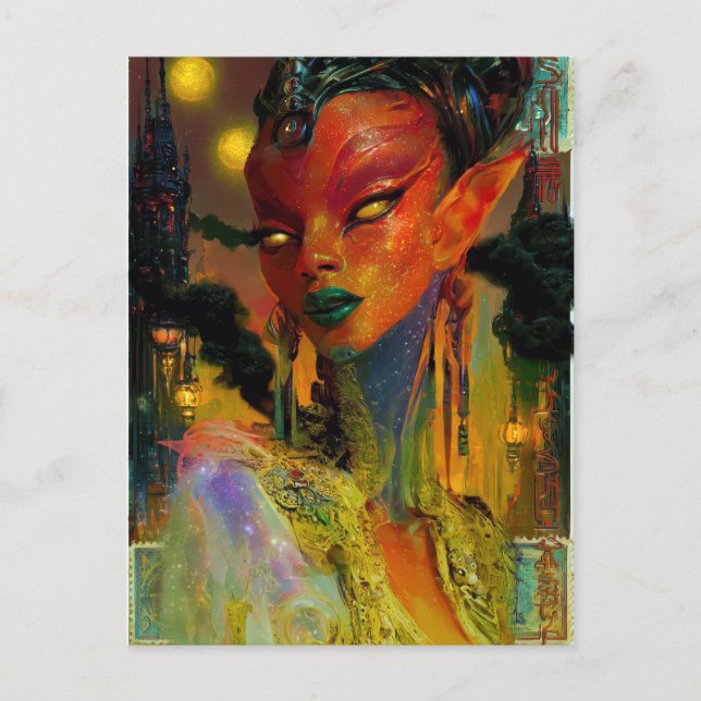 Alien Beauty - Cresha Postcard (Front)