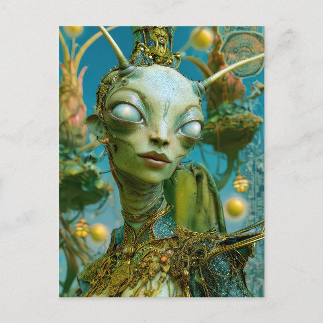 Alien Beauty - Freepa Postcard (Front)