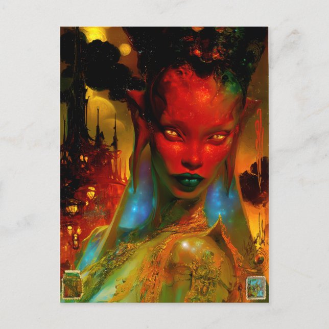 Alien beauty - Locena Postcard (Front)
