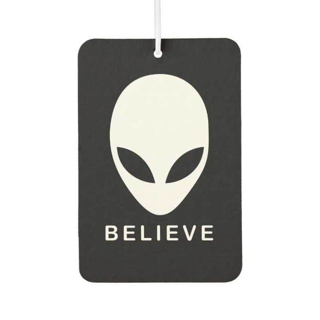 Alien Believe Car Air Freshener (Front)