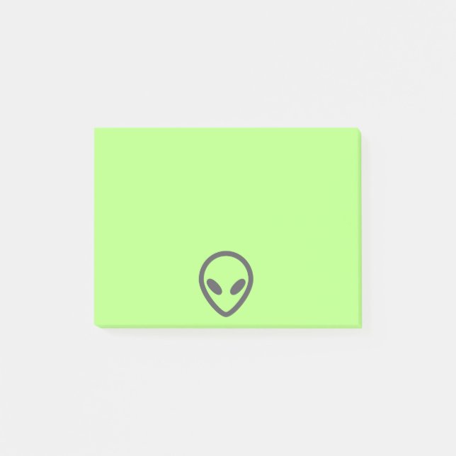 Alien Believe Custom Post-it Notes (Front)