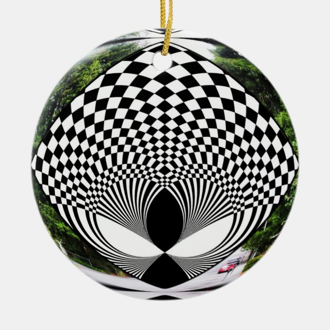 Alien BEM Looking at You! Ceramic Ornament (Front)