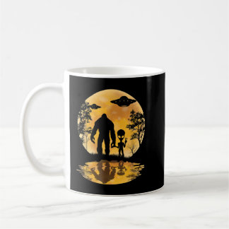 Alien Bigfoot Moon Sasquatch UFO Extraterrestrial  Coffee Mug
