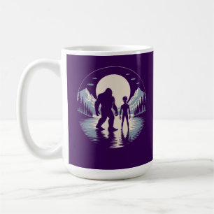 Alien Bigfoot UFO Cryptid Sighting Paranormal Coffee Mug