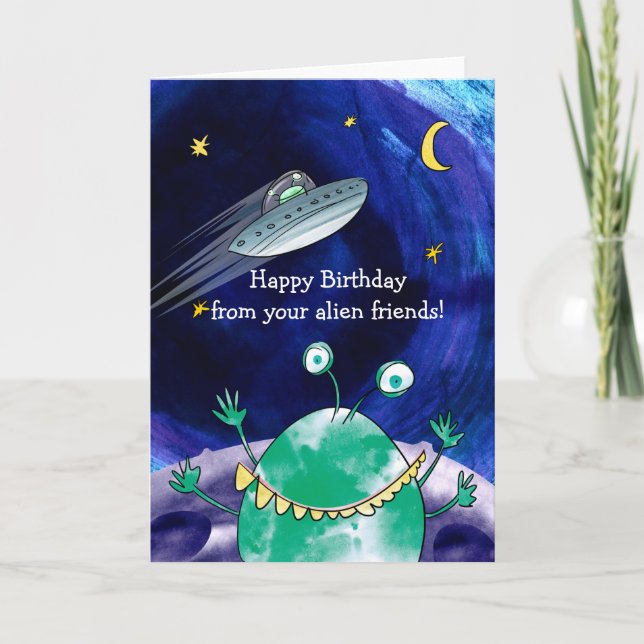 Alien Birthday Card (Front)
