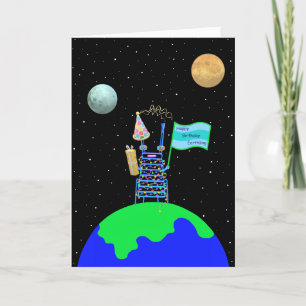Alien Birthday card new verse by Jo Images
