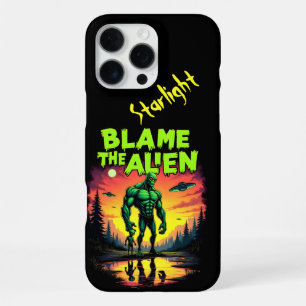 Alien Blamed Under Mystical Sunset iPhone 16 Pro Max Case