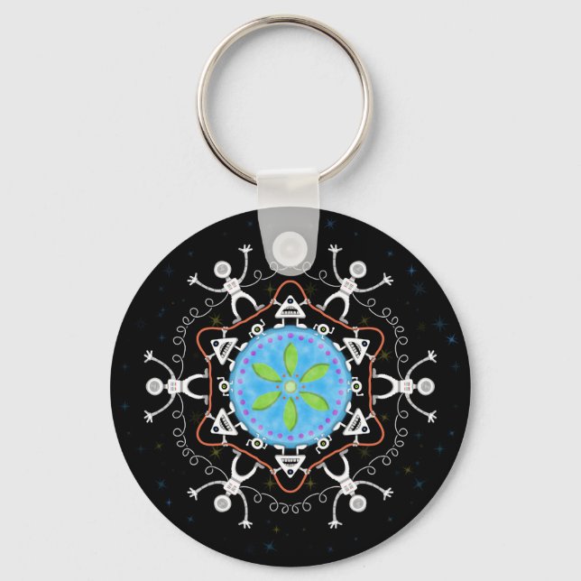 Alien Buddies v2 Key Ring (Front)