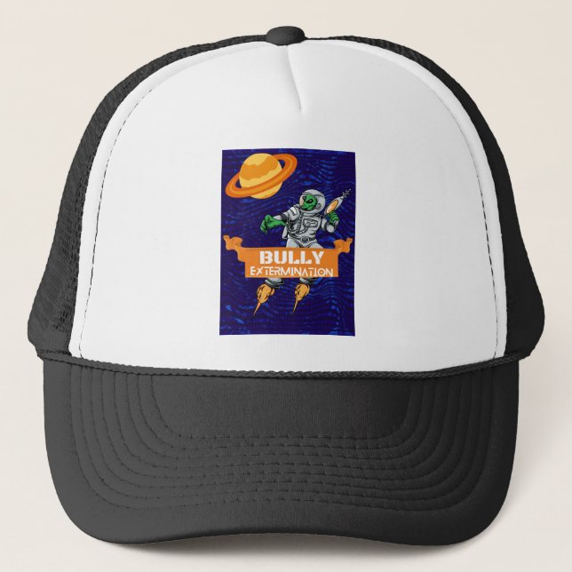 alien bully exterminador trucker hat (Front)
