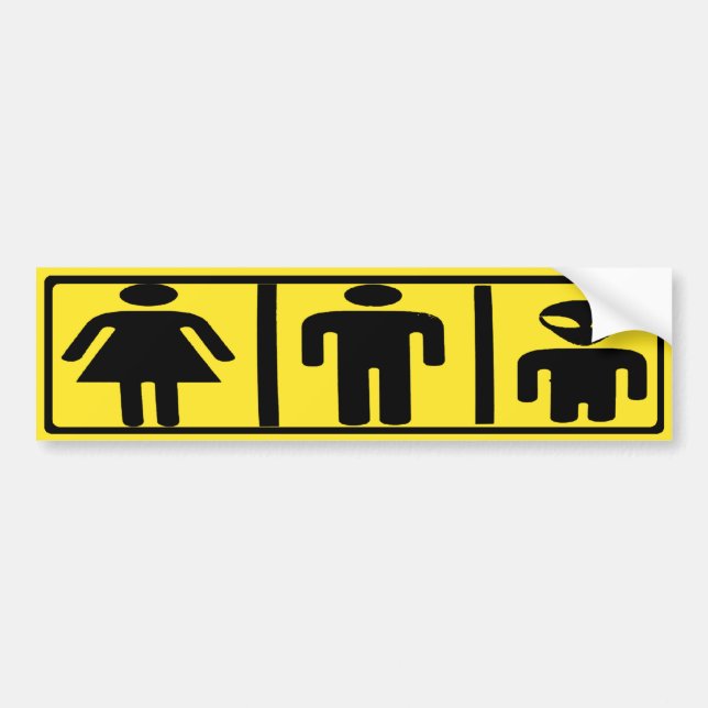 alien bumper sticker (Front)