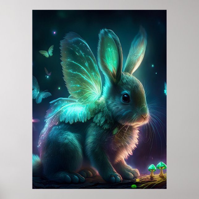Alien Bunny Poster (Front)