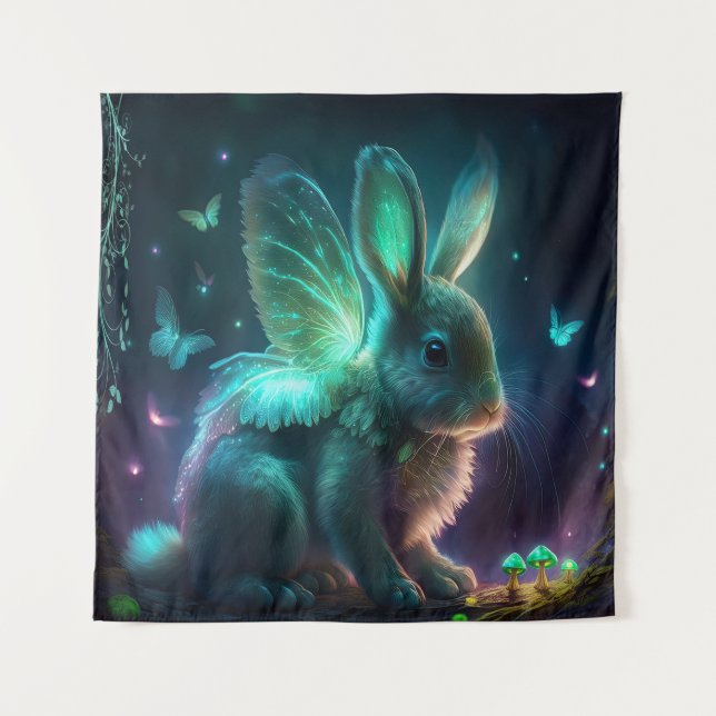 Alien Bunny Tapestry (Front)