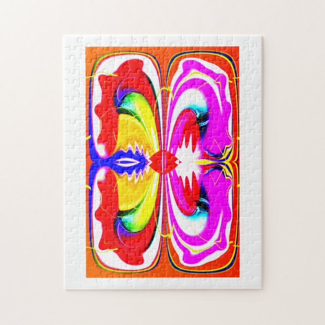 Alien butterfly art jigsaw puzzle (Vertical)