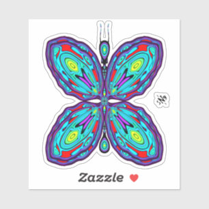 Alien butterfly (colourful pattern) v1