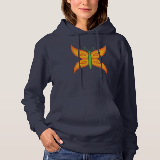 Alien Butterfly Women's Hoodie (Front)