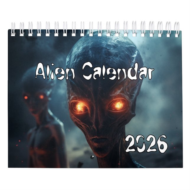 Alien Calendar 2025 UFO (Cover)