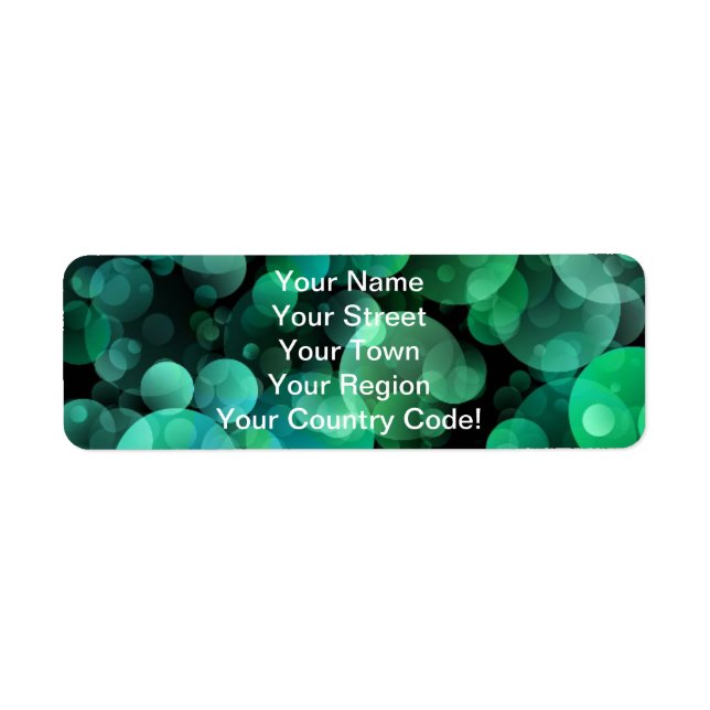 Alien Camo Green Return Address Label (Front)