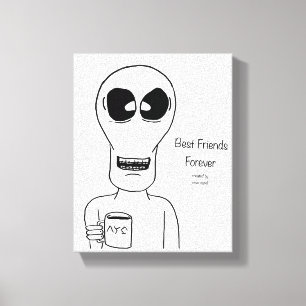 Alien Canvas Wall Art Braces