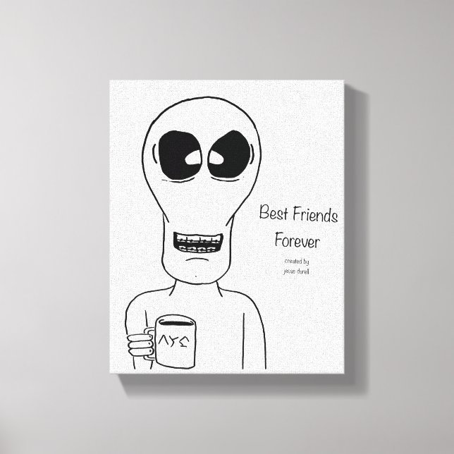 Alien Canvas Wall Art Braces (Front)