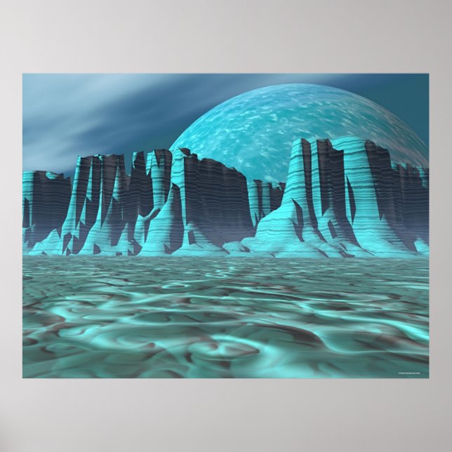 Alien Canyonlands Poster (Front)