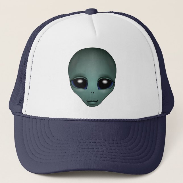 Alien Caps Gifts Alien Trucker Hat & E.T. Keepsake (Front)