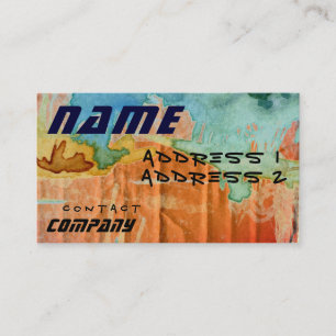 Alien Cardboard Business Card