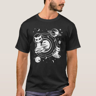 Alien Cat Cats Ufo Space Kitten Pets Funny Gift T-Shirt
