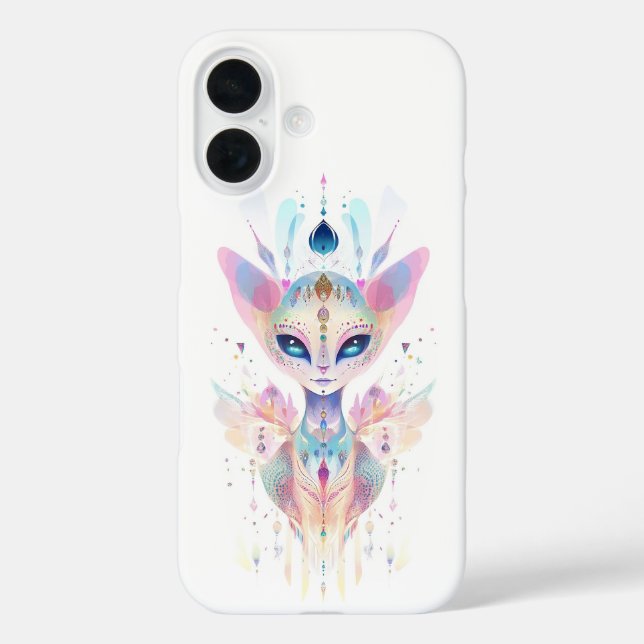 Alien cat face Case-Mate iPhone case (Back)