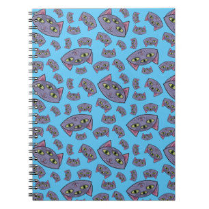 Alien Cat Pattern Notebook