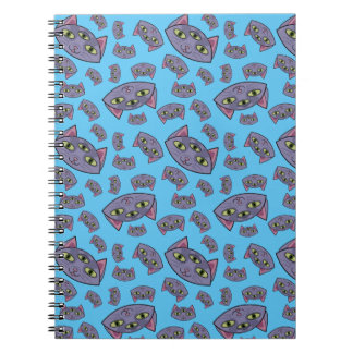 Alien Cat Pattern Notebook
