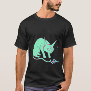 Alien Cat With A Fish T-Shirt