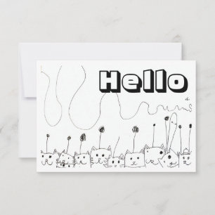 Alien Cats Card