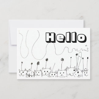 Alien Cats Card