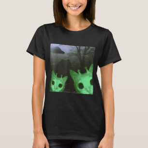 Alien Cats Ufo Funny Creepy Cat Meme For Men Women T-Shirt