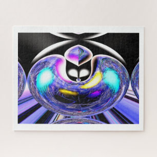 Alien celestial cat jigsaw puzzle