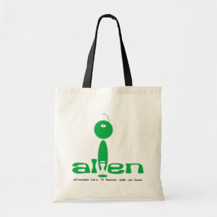 Alien Christian cloth tote bag