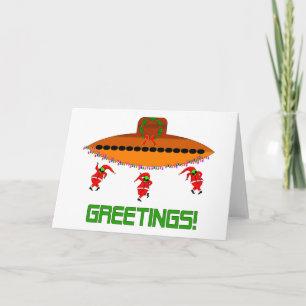 Alien Christmas Holiday Card