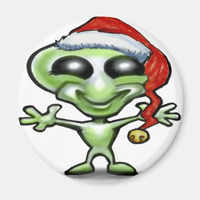 Alien Christmas Magnet (Front)