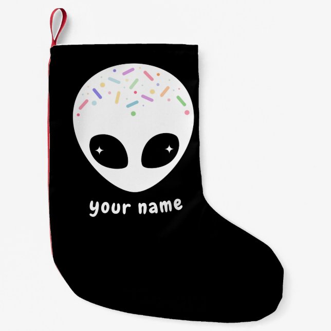 Alien Christmas Small Christmas Stocking (Front)