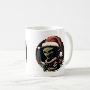 Alien Christmas Sticker Art Classic Mug, 11 oz  Coffee Mug