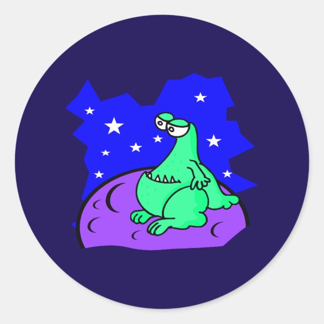 Alien Classic Round Sticker (Front)