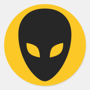 alien classic round sticker