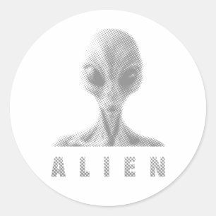 Alien Classic Round Sticker