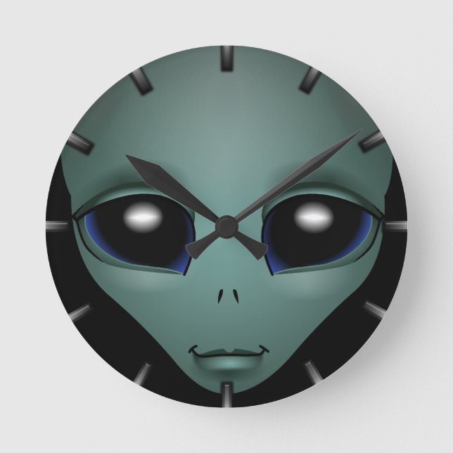 Alien Clock ET Gift Alien Decor Alien Gifts (Front)
