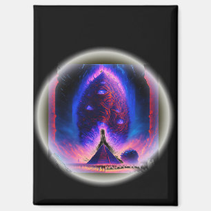Alien Cocoon Hovers Above Pyramid Crowd Watches Magnet