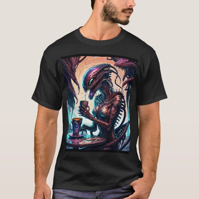 Alien coffee fanart  T-Shirt (Front)