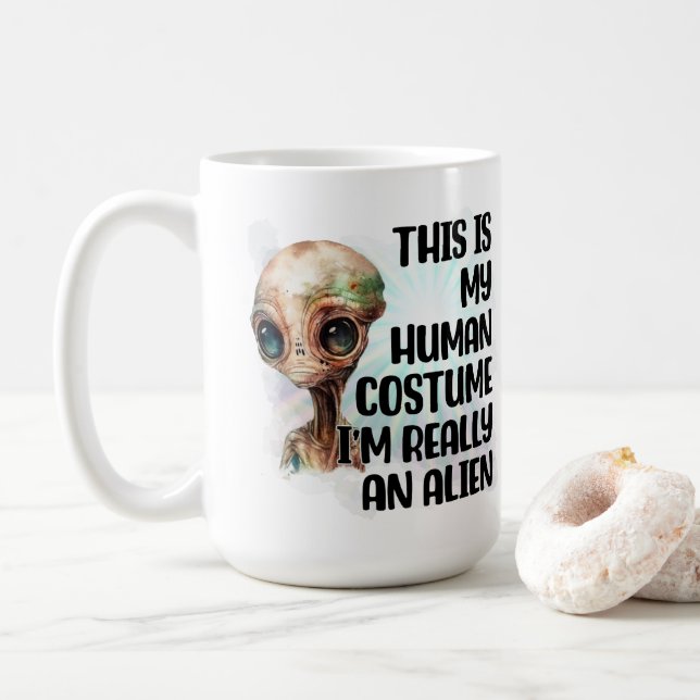 Alien Coffee Mug (With Donut)