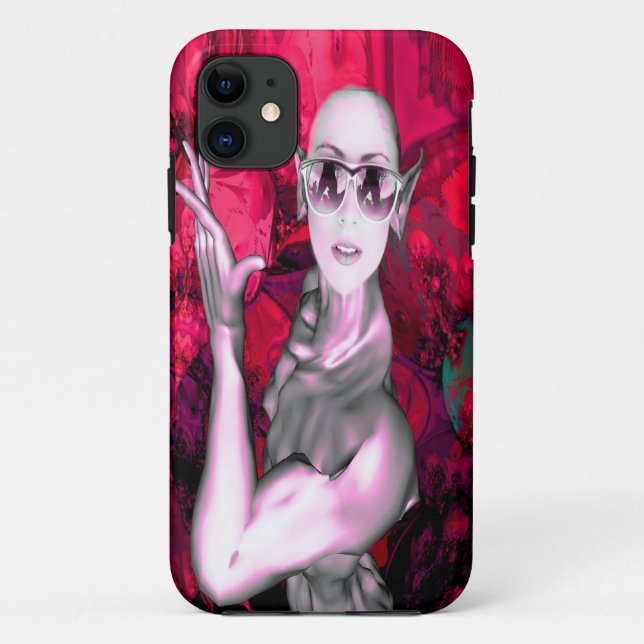 Alien Contact Case-Mate iPhone Case (Back)